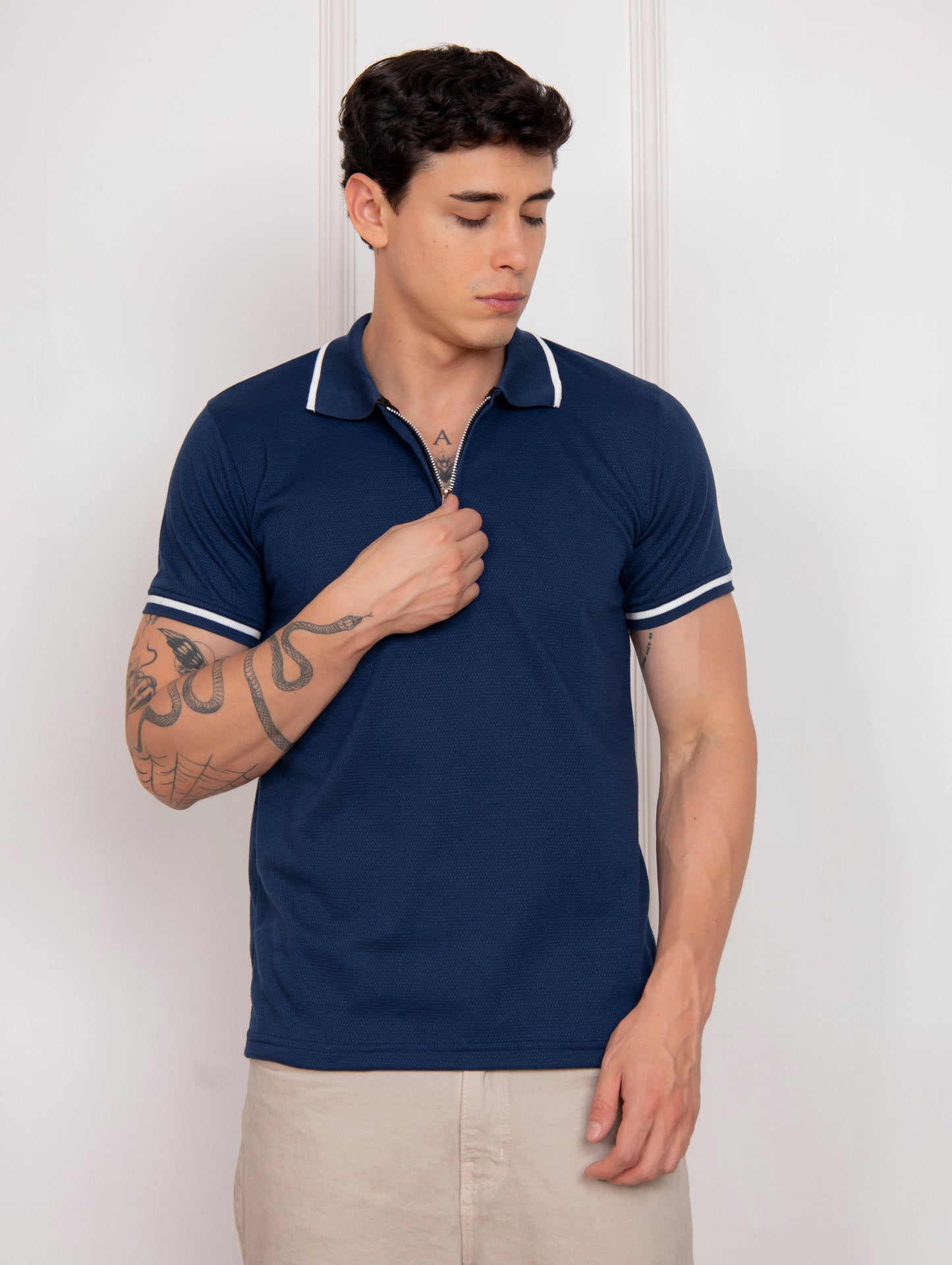 Camisero Cierre Denim