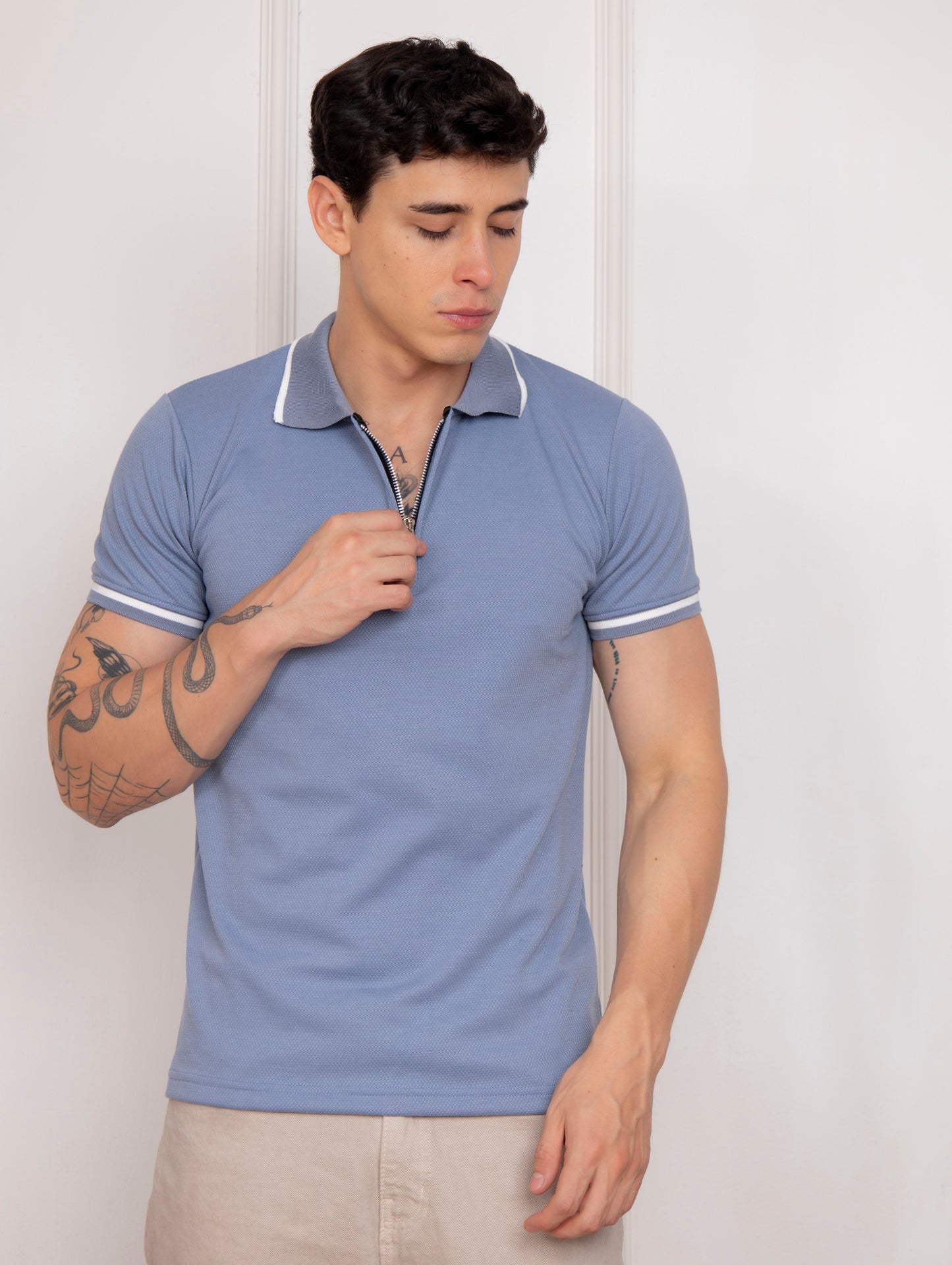 Camisero Cierre Denim
